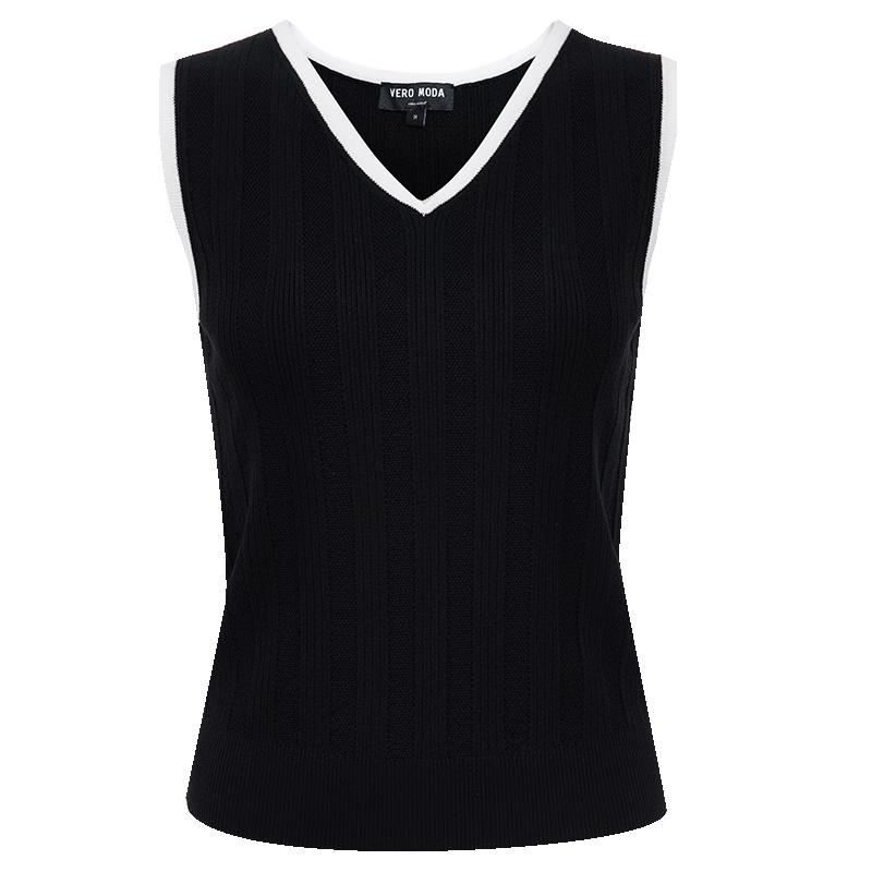 Vero Moda 2025 Summer Lyocell Blend Ribbed Knit Top