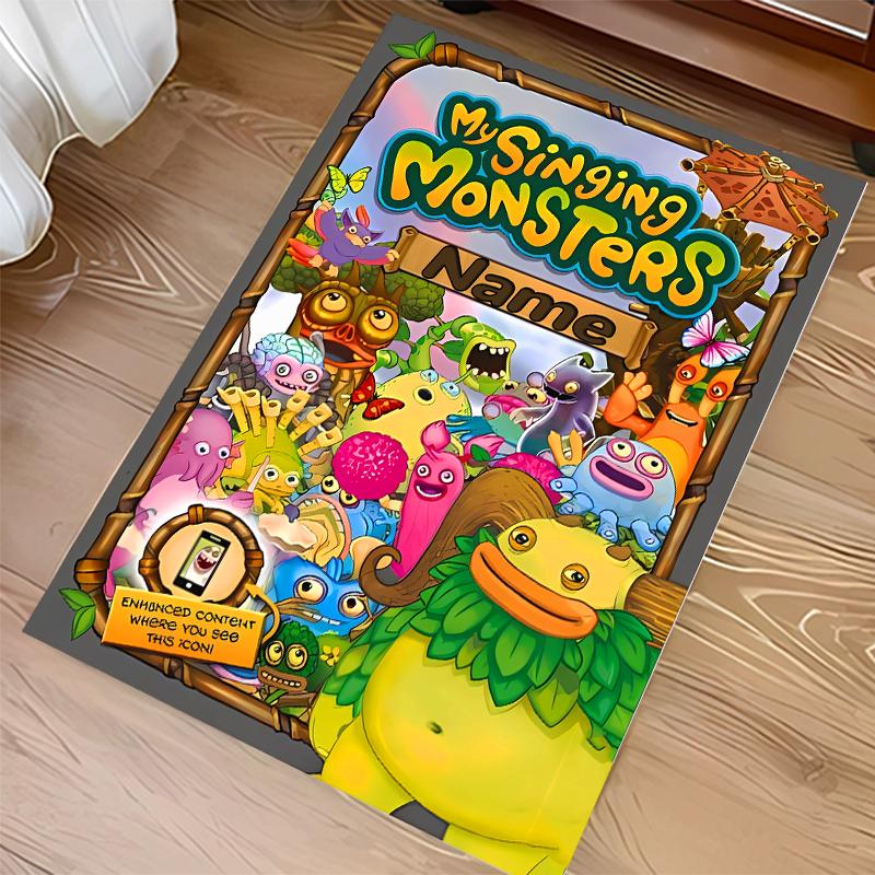 Custom personalization My Singing Monsters Print Area Rug - Soft, Washable Non-Slip Indoor Mat,Living Room,Home&Office Decorative Rug