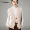 Fanzhen Women's Cashmere V-Neck Knit Vest