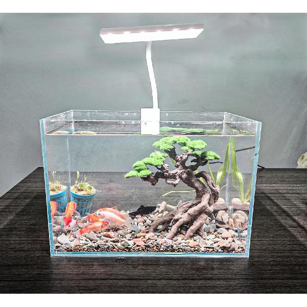 Украшение для аквариума - Скалистый бонсай с искусственным мхом - Декор для аквариума Акваскейпинг - Изготовлено из песчаника - Декор для аквариума с золотыми рыбками и петушками