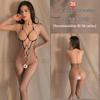 Intrigue Lingerie: Женский соблазнительный комплект с открытой промежностью и прозрачными чулками-сеткой