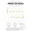 Blush Almond False Nails with Flower Decor Natural Unbreakable Nail Simple Wear for Shopping Traveling Dating
