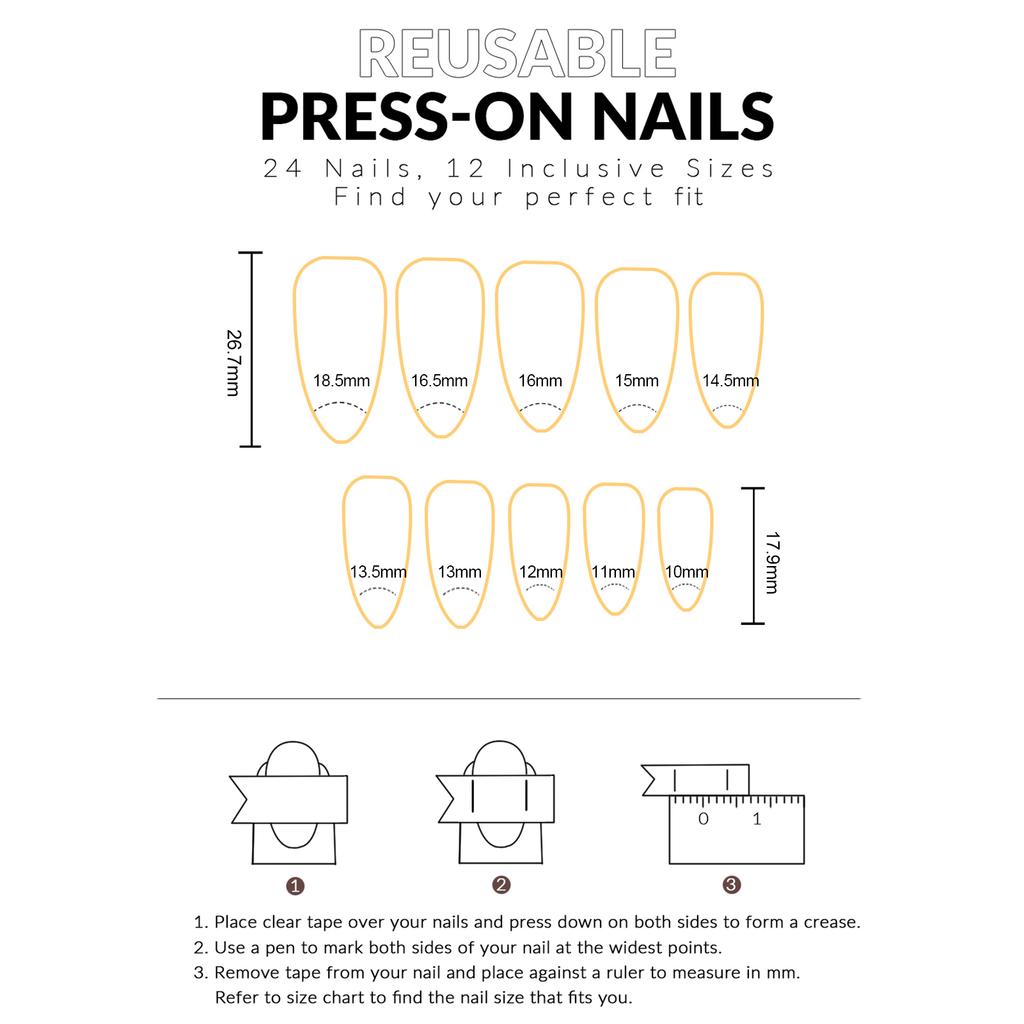 Blush Almond False Nails with Flower Decor Natural Unbreakable Nail Simple Wear for Shopping Traveling Dating