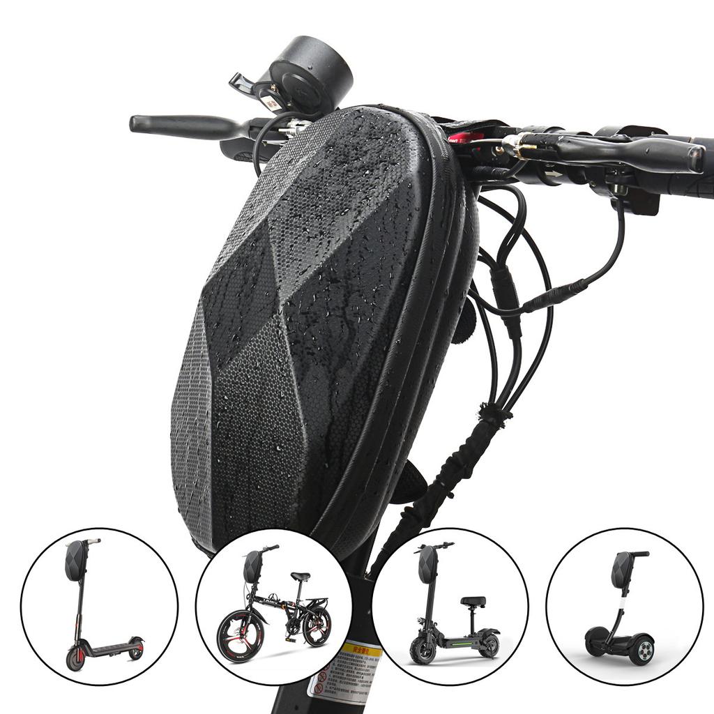 Electric Scooter Front Bag Waterproof EVA Hard Shell Bags Scooter Bicycle Hanging Storage Bag