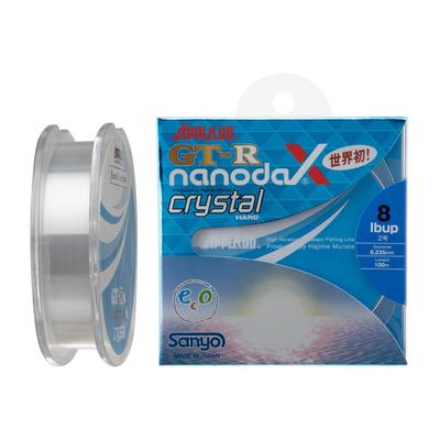 Леска SANYO Nylon NanodaX, прикладная nanodaX Crystal Hard, 100 м, кристально чистая, GT-R, 2,5 фунта