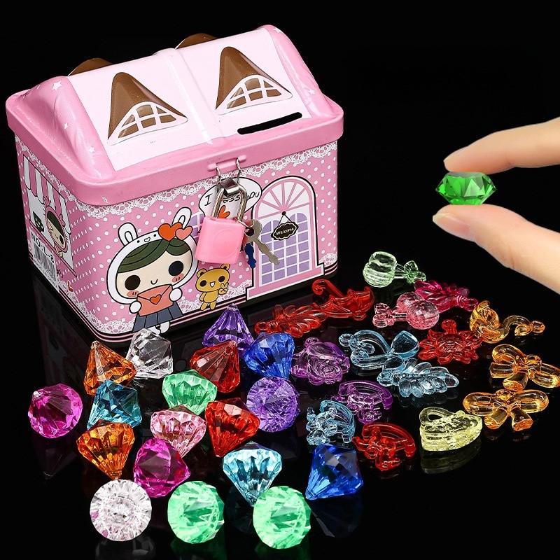 Childrens Gemstone Simulated Acrylic Material Kid Diy Decoration Gift Holiday