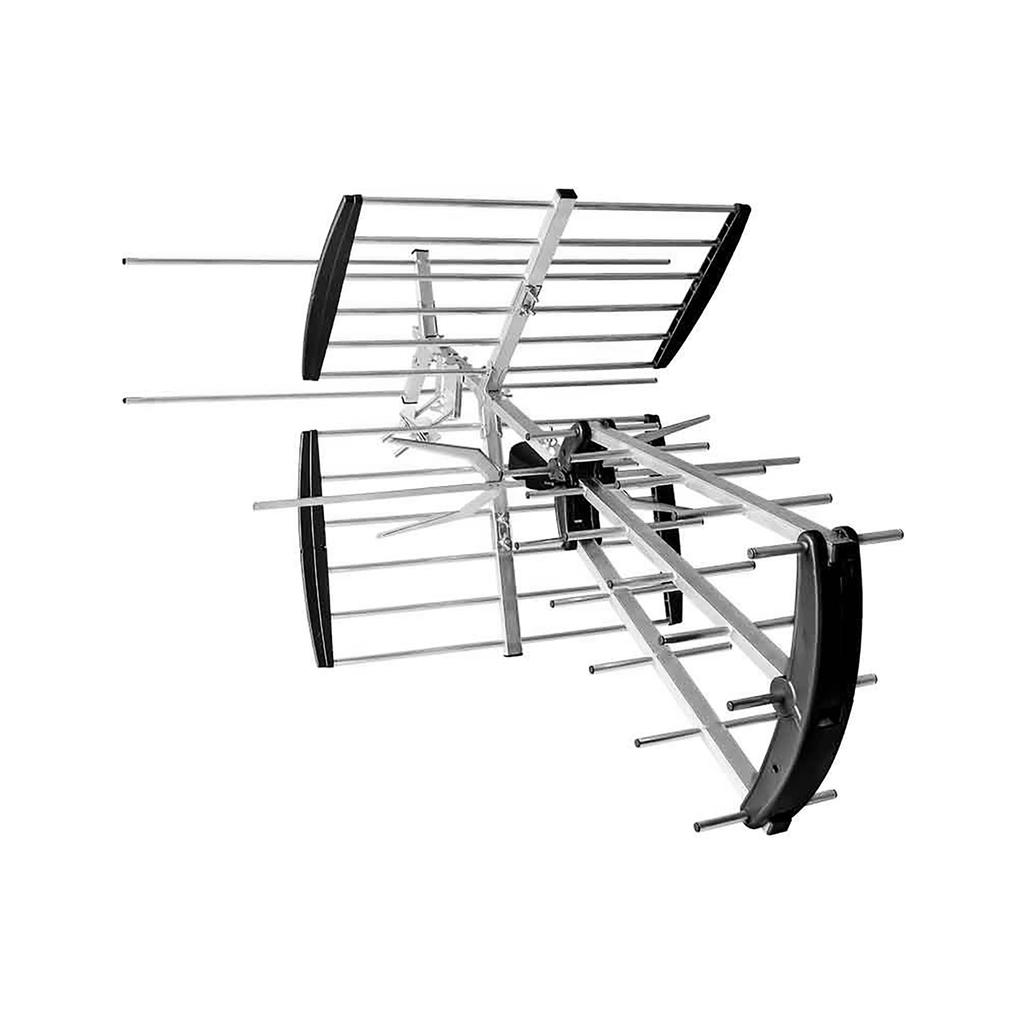 DVB-T2 antenna for terrestrial TV, directional VHF UHF, LTE filter DPM HN63NWZ
