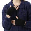 Женские варежки-полуперчатки для поддержания тепла рук, для катания на лыжах, однотонные