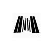 Silver Car Door Window Middle Trim Cover B C Pillar Center Column Sticker Accessories For BMW X2 F39 M Sport M35i 2018~