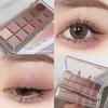 Twelve-color Eyeshadow Disc Light Makeup Commuting Multi-use Matte Pearlescent Natural Brightening Long-lasting Versatile Eye Makeup Earth Color