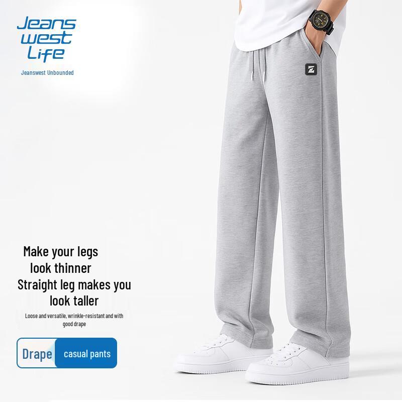 JEANSWEST LIFE Teen Street Style Loose Straight Leg Pants