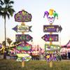 Указатели для карнавала Gras Party, декоративные реквизиты для праздничных мероприятий