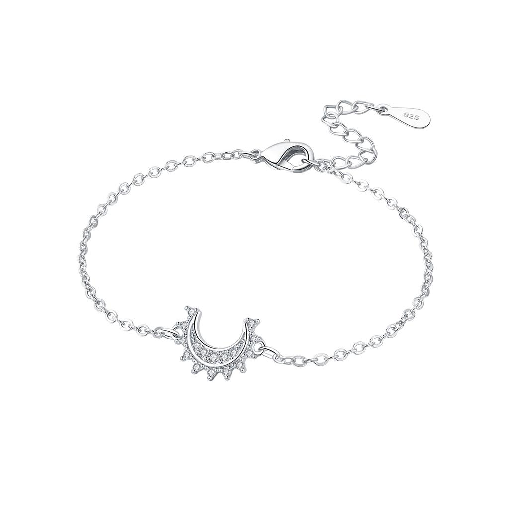 New 925 Silver Rose Gold Double-layer Heart Bracelet Chain Link Women Bracelet Birthday Festival Jewelry Gifts