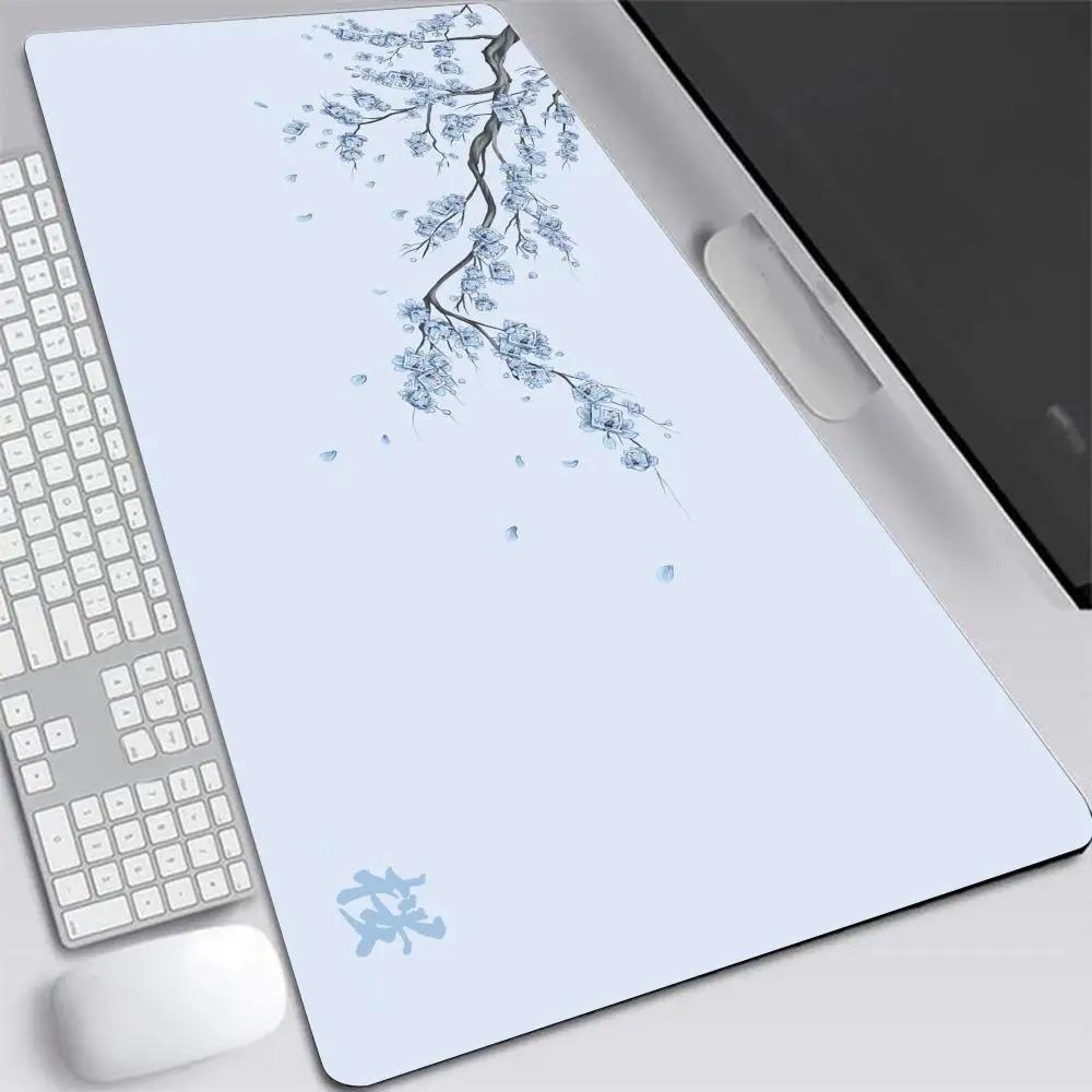 Япония Вишневый Цвет Коврик для Мыши Большой Размер Компьютерный Очень Большой Утолщенный Коврик для Ноутбука Настольный Коврик Нескользящие Резиновые Коврики для Мыши