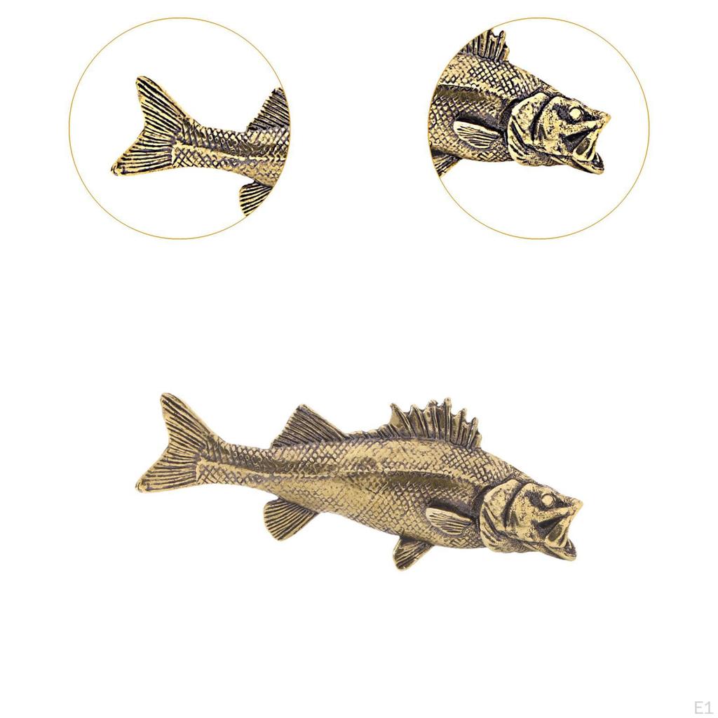 Латунная статуэтка баса, украшение для стола, антикварная чайная фигурка, коллекционная фигурка животного, настольное украшение