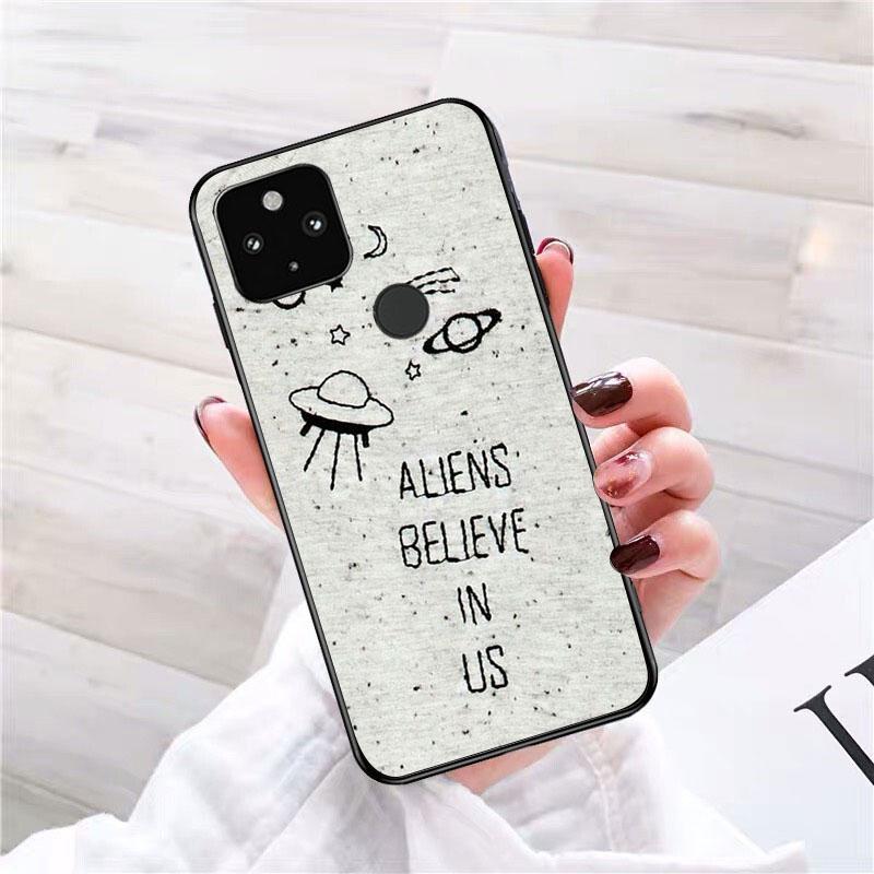 Alien Space Believe UFO Phone Case for Google Pixel 7 Pro 7 6A 6 Pro 5A 4A 3A Pixel 4 XL Pixel 5 6 4 3 XL 3A XL 2 XL