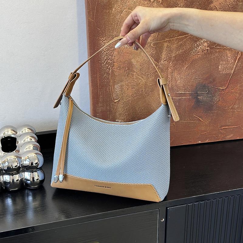 Женская модная сумка-ведро с цветной вставкой, на одно плечо, кроссбоди, подарок