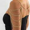 Женская цепочка для тела, многослойная, с кисточками, наплечная цепочка, вечеринка, ночной клуб, украшения на плечо, реквизит для выступлений знаменитостей