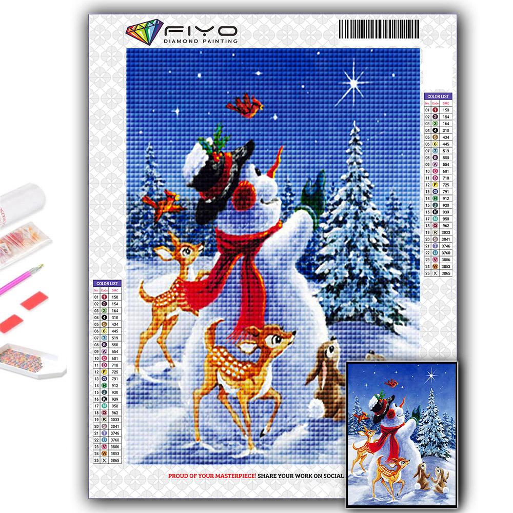 5D алмазная живопись полная алмазная Рождественская елка Санта-Снеговик Алмазная картина ручная работа Diy Алмазная мозаика картина украшение дома