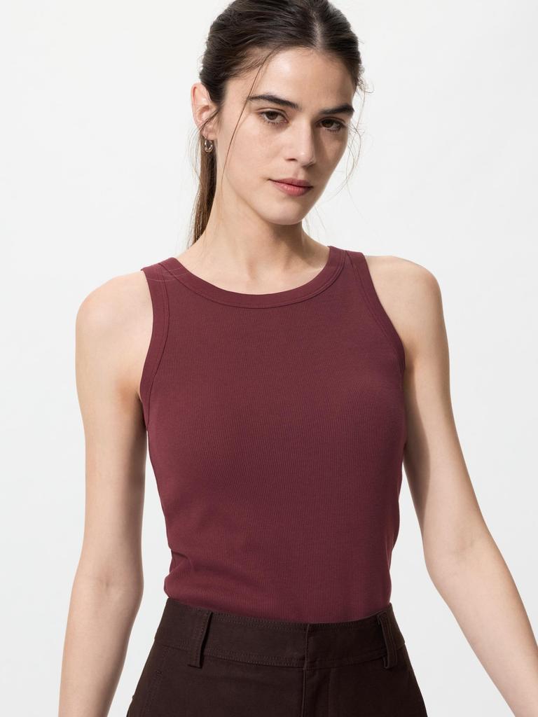 Uniqlo Япония Топ-бра в рубчик с американской проймой