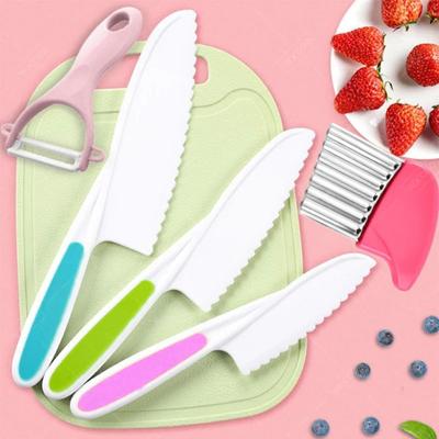 Детский кухонный нож, набор кухонных ножей для малышей, кухонные ножи, овощерезка, кухонная утварь для детей, кухонные принадлежности