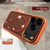 Роскошный Чехол для Телефона Apple iPhone Air 17 16 15 14 Pro Max Plus Беспроводная Зарядка Магнитный Прозрачный Жесткий Чехол Защитная Крышка