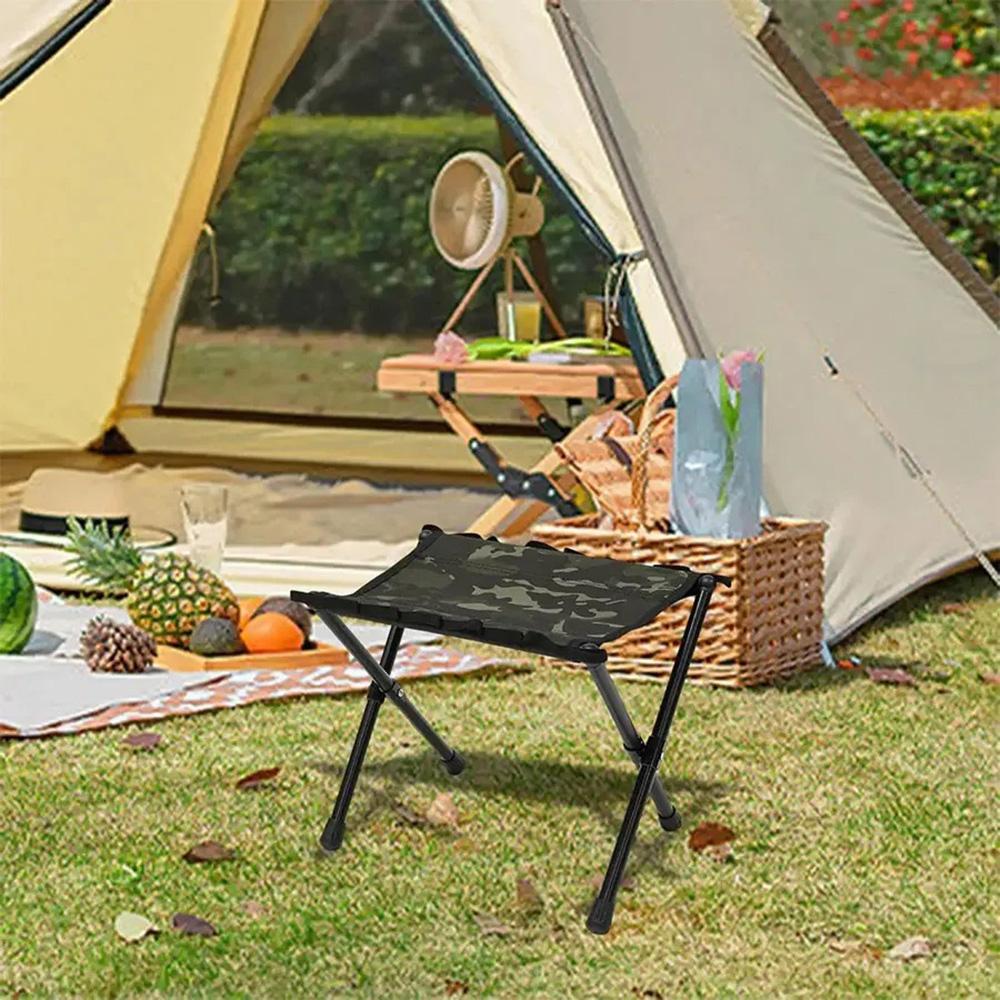 Складной табурет для кемпинга, складная подставка для ног для взрослых, стулья для рыбалки, стул-седло для пешего туризма, пляжа, прогулок в саду, пикника.