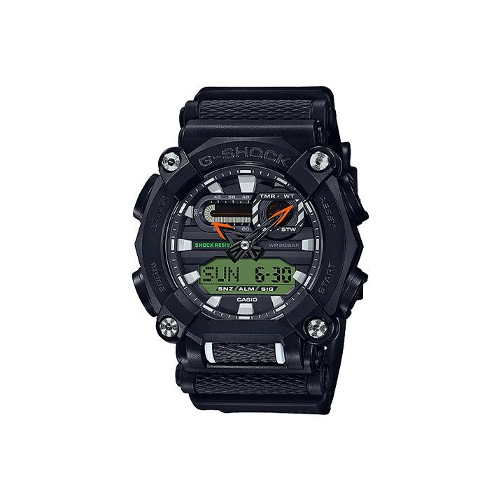 Casio Мужские часы с двойным дисплеем (жидкокристаллический/аналоговый) Серия Черные часы GA-900E-1A3 GA-900E-1A3