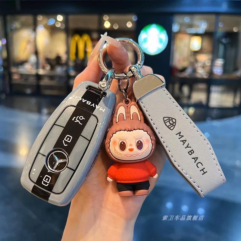Car Remote Key Case Cover Shell Fob For Mercedes Benz A C E S G Class W177 W205 W213 X167 W222 CLA GLE GLB GLS AMG Maybach QU3