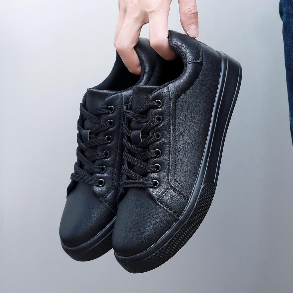 Мужские туфли из ПУ кожи, кроссовки, трендовая повседневная обувь, итальянские дышащие кроссовки для отдыха, нескользящая обувь, мужские вулканизированные туфли