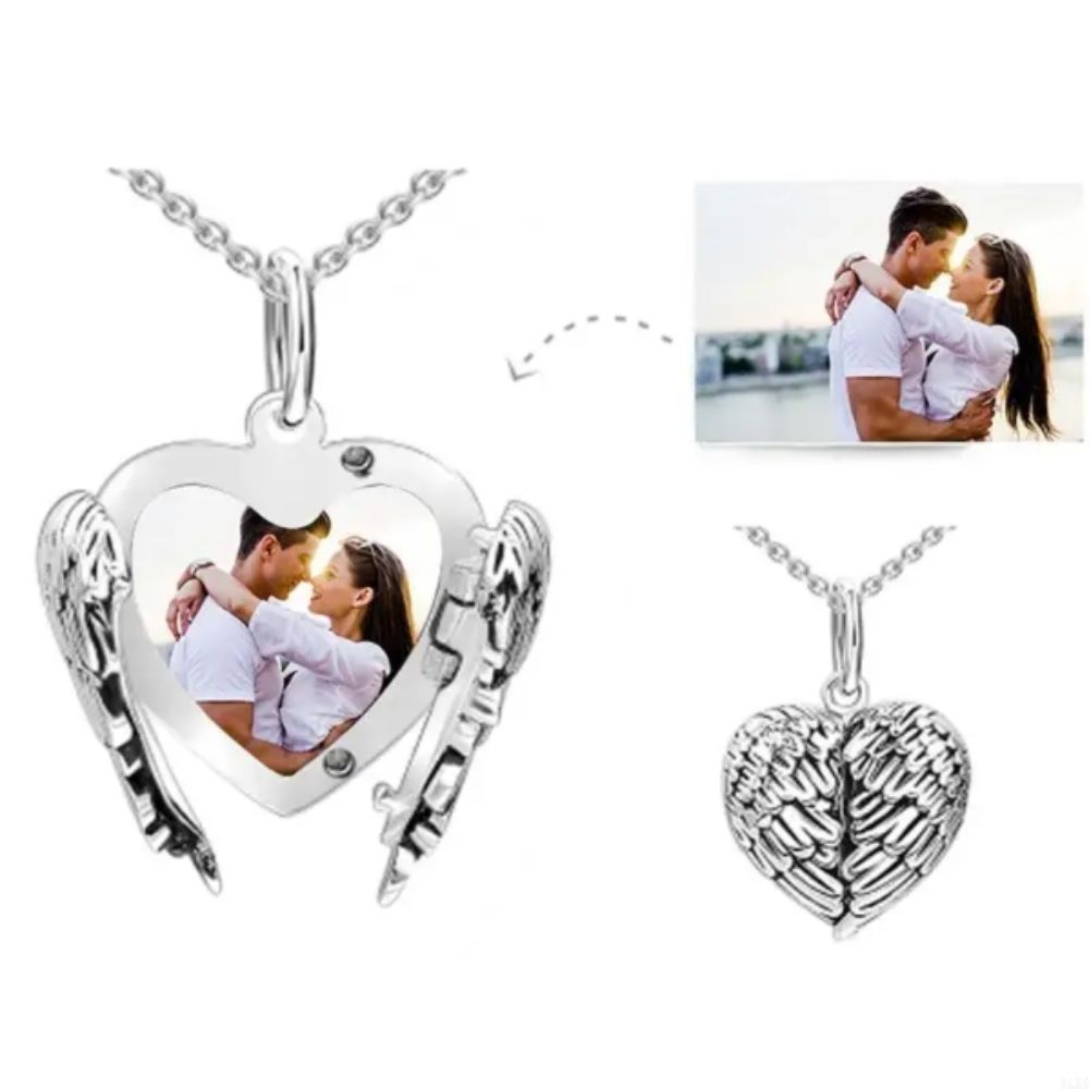Sublimation Blank Angel Wing Pendant Timeless Elegance Wing Engraving Korean Style Jewelry Metal Material Gold Color