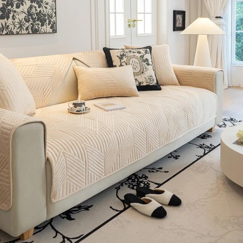 Современный минималистский легкий роскошный стиль голландский бархат Four Seasons универсальный противоскользящий чехол для сиденья удобный защитный чехол для дивана