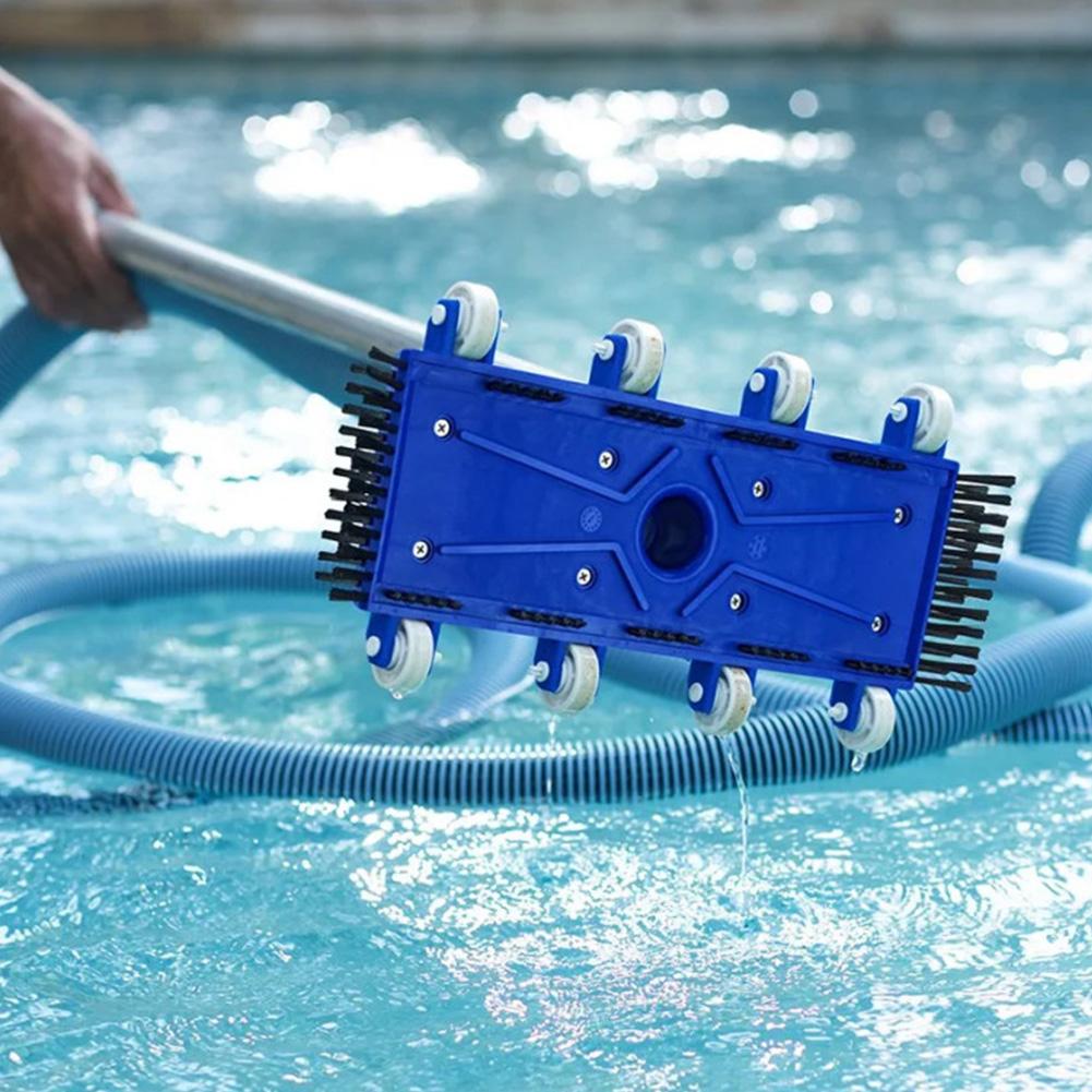 Heavy Duty Pool Vacuum Head Fish Pond Pool Cleaning Brushes Pool Vacuum Brush Head 14 Inch Replacement Kit for Swimming Pool