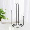 2 Pcs One-handed Tear Paper Towel Rack Black/White Tissue Stand Vertical Napkin Holder  Kitchen