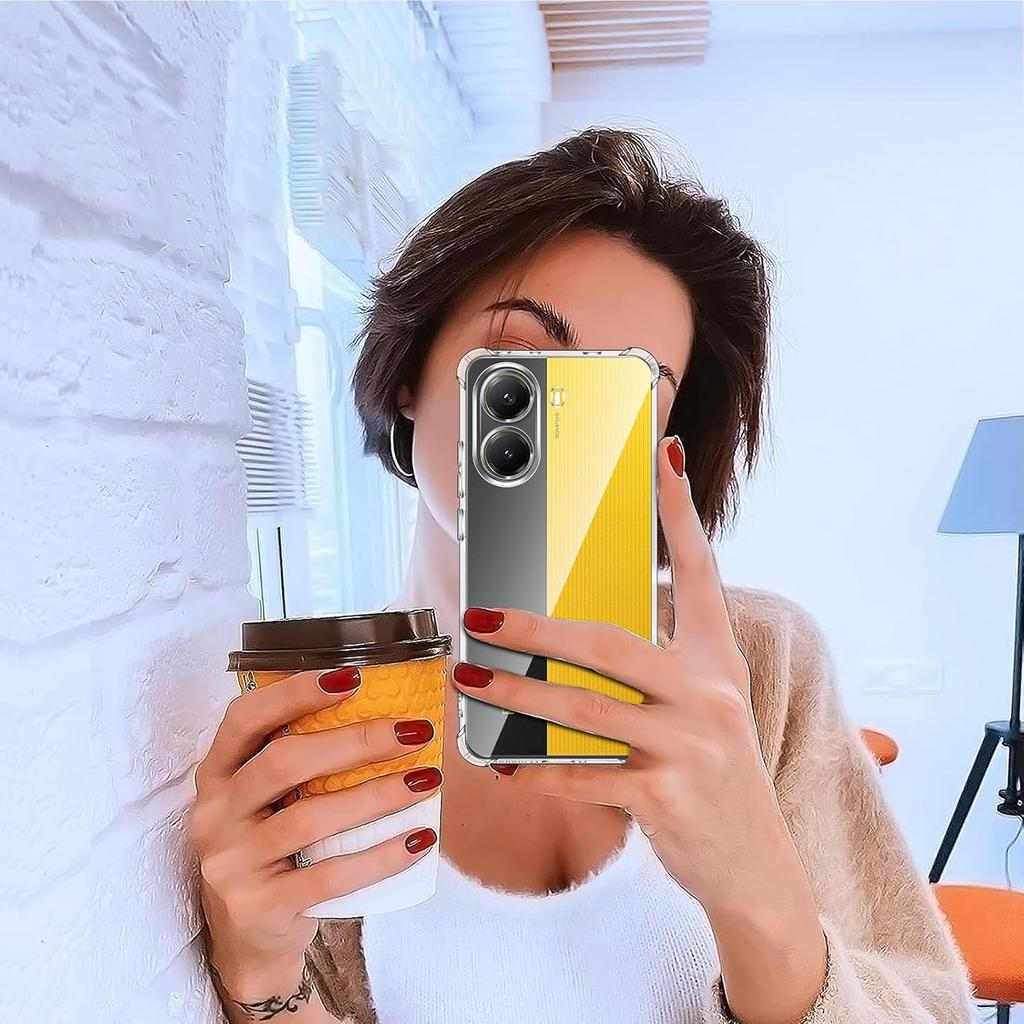 Airbag Shockproof TPU Case for Xiaomi POCO X7 Pro X6 M7Pro F6 Pro M6 4G 5G  Clear Soft Protective Back Cover Cases