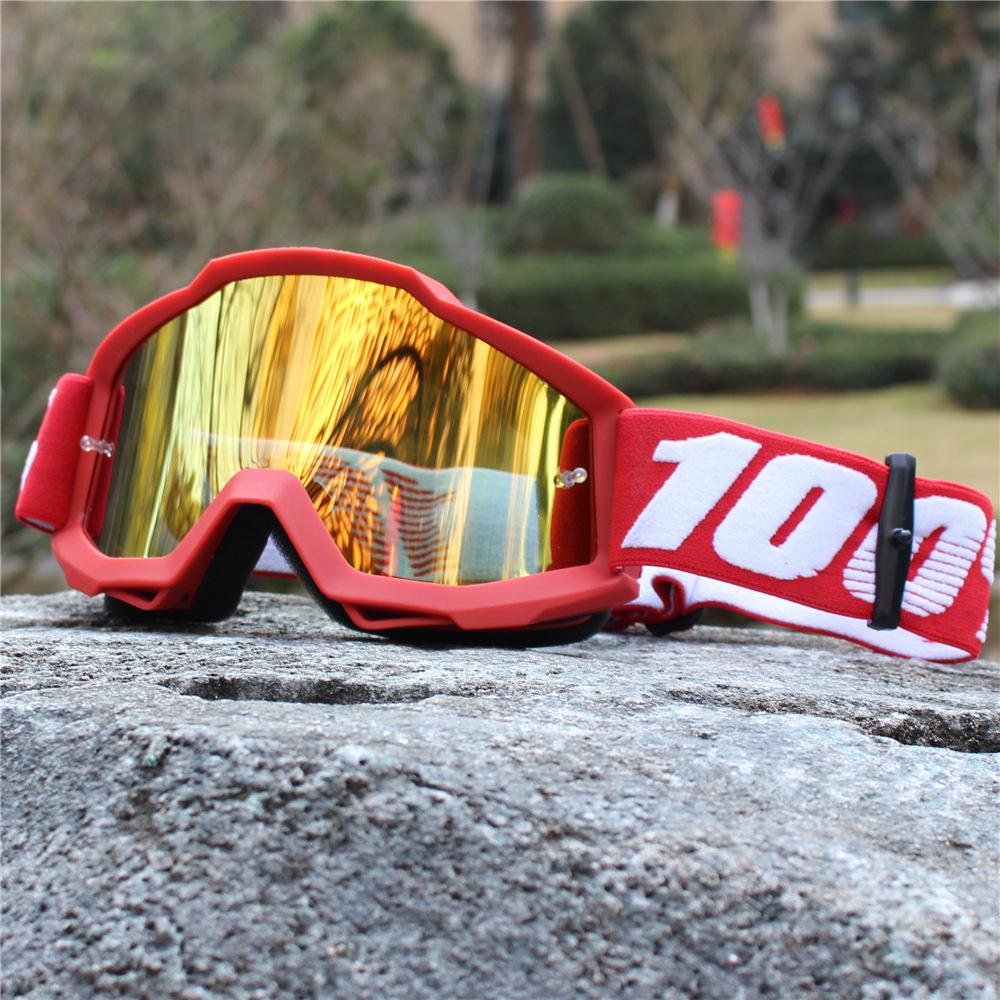 100% genuine goggles, off-road motorcycle helmet, goggles for downhill riding, anti-fog, anti-wind and sand100%Glasses