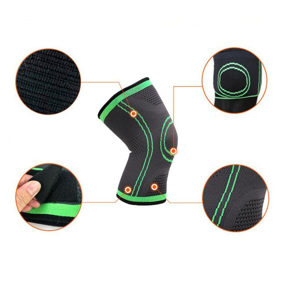 Elastic Knee Patella Protector Black Green Orange Knee Pad Sports Supplies Compression Knee Pads