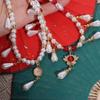 Vintage Chinese Style Necklace Pearls Cheongsam Necklace Retro Hanfu Necklaces  Jewelry