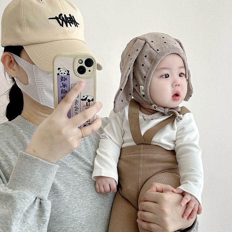 Organic Cotton Baby Beanie With Ear Protection For Winter Season