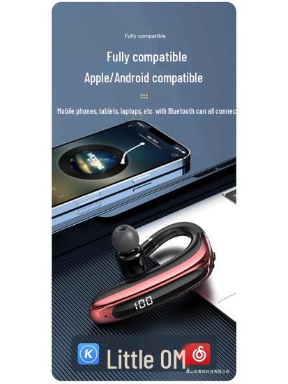 Беспроводные Bluetooth-наушники с заушиной, для одного уха, для вождения, совместимы с Huawei, Vivo, Apple, Oppo, Xiaomi