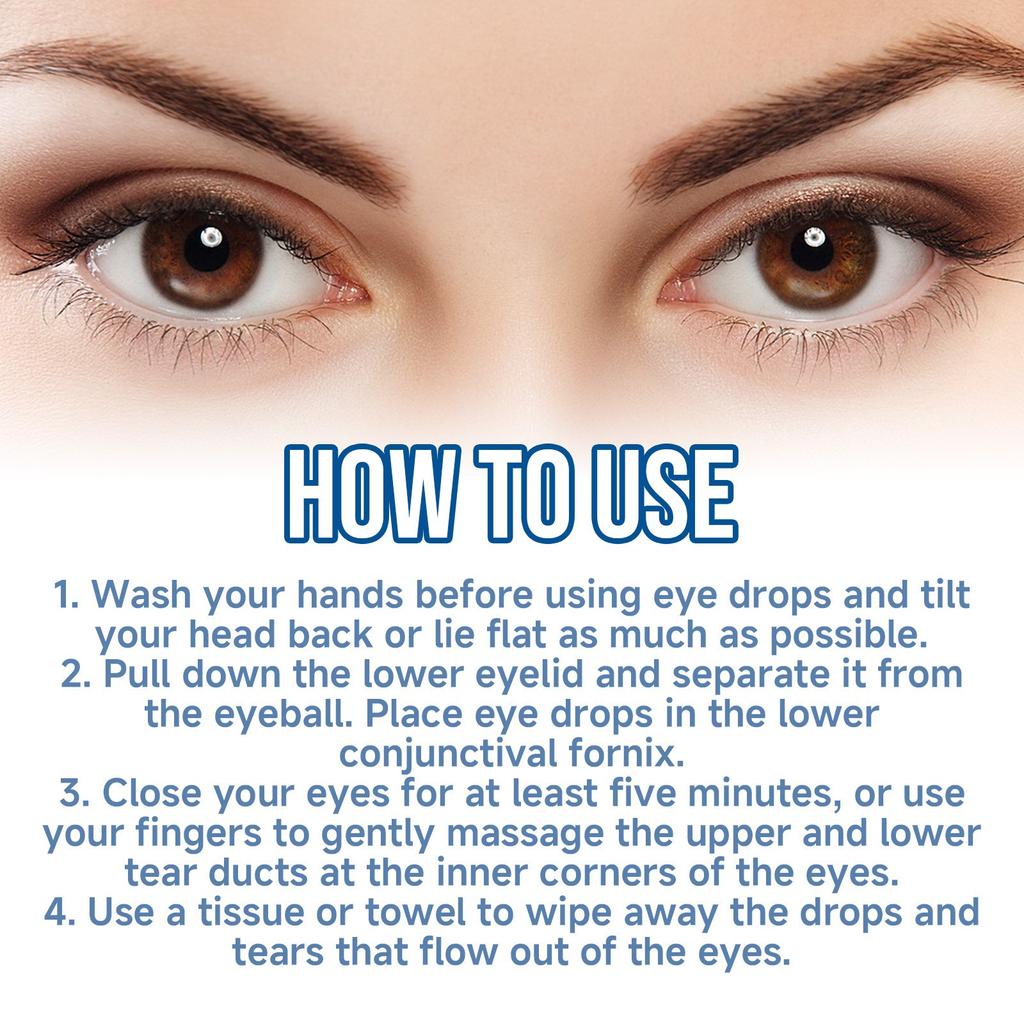 Eye Care Eye Drops Lutein Eye Care, Eye Drops, Eye Drops, Eye Fatigue Relief Eye Moisturizing Care Solution,15ML