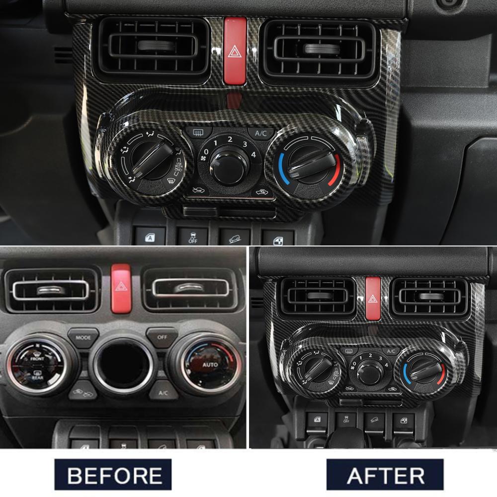 Ручной автомобильный кондиционер, украшение центральной панели управления для Suzuki Jimny JB64 JB74-2023, внутренние молдинги