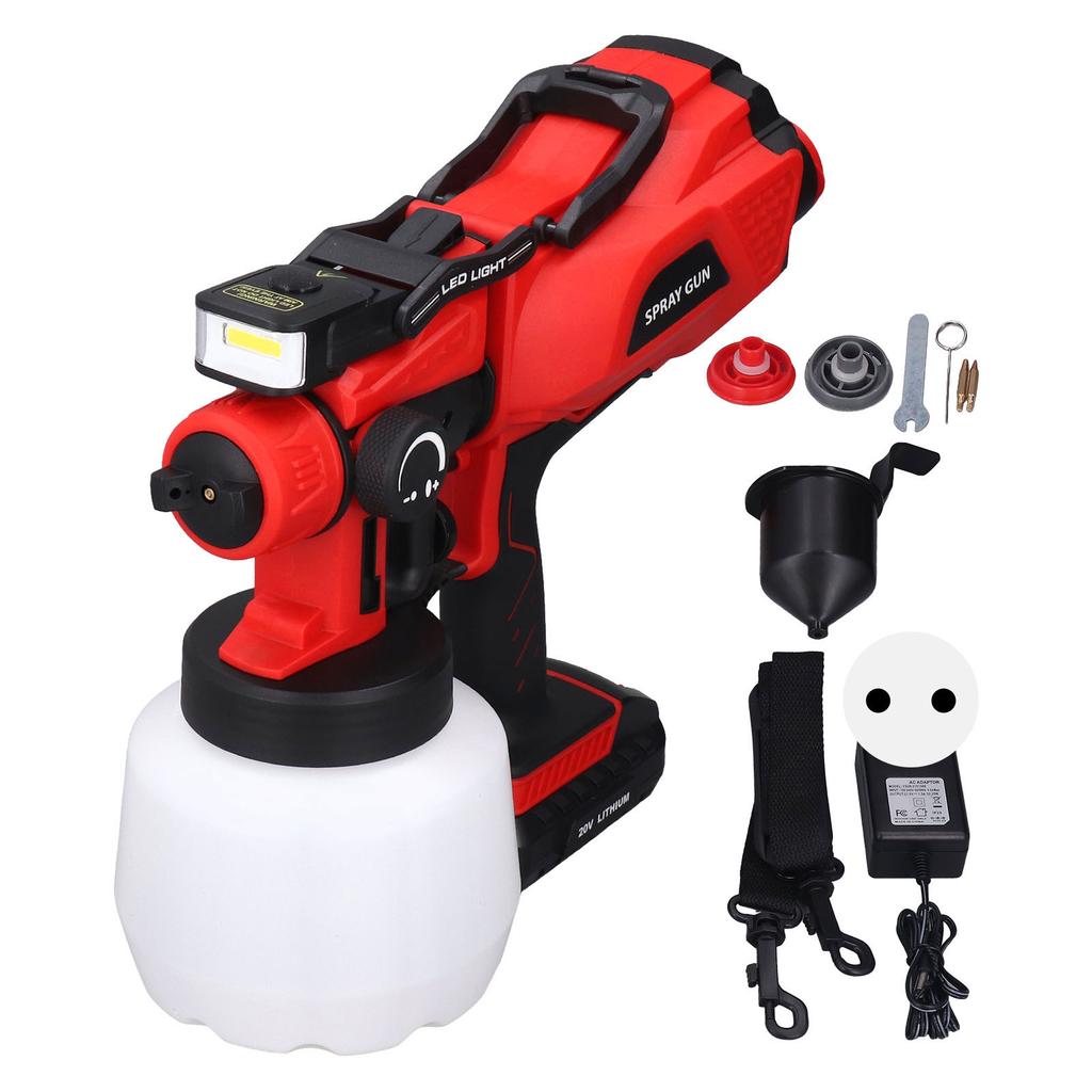 Электрический краскораспылитель со светодиодным высоковольтным краскопультом Портативные малярные инструменты 100?240 В, вилка европейского стандарта