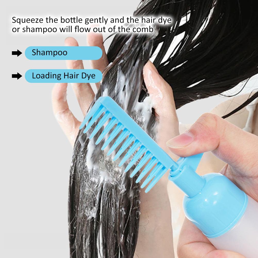 Расческа для волос, флакон для краски, многоразовый флакон для нанесения на корни волос, бытовой шампунь, окрашивание волос, парикмахерский инструмент для укладки