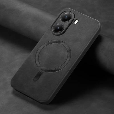 Матовый чехол из искусственной кожи для POCO X7 Pro Magsafe Magnetic Protection Cover Bumper Wireless Charger Cases для POCO M7 Pro