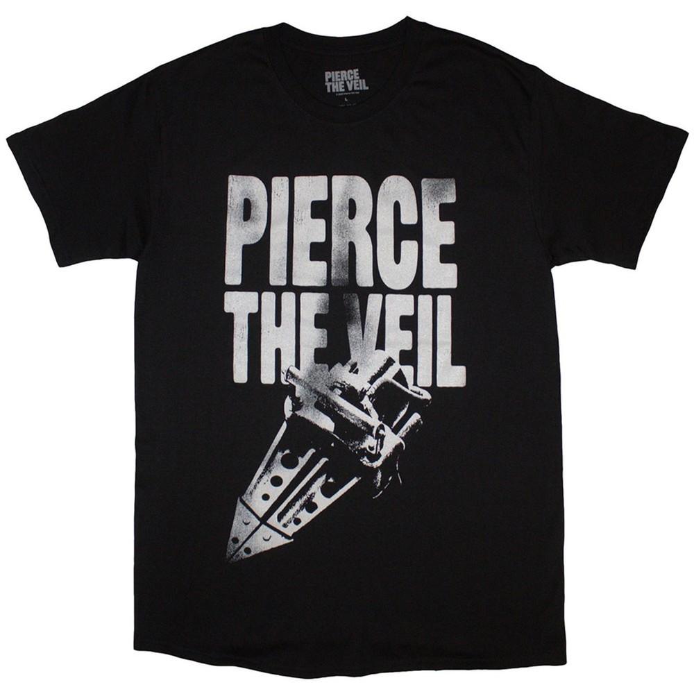 Pierce The Veil TShirt Big Text Band Official New Black Unisex T-Shirt