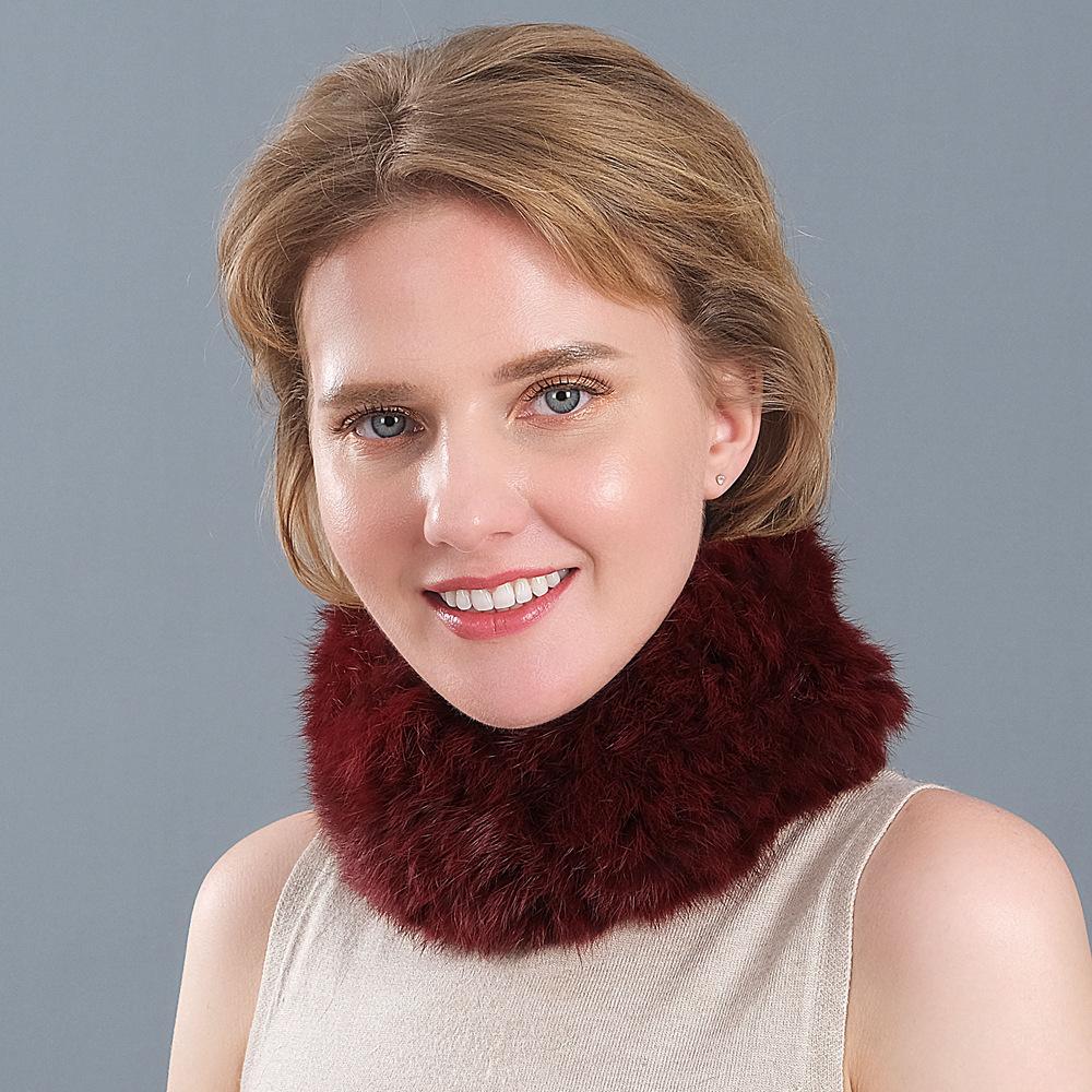 Плетеный шейный платок, шарф, осенне-зимний женский утолщенный зашифрованный теплый эластичный меховой шарф с накладным краем