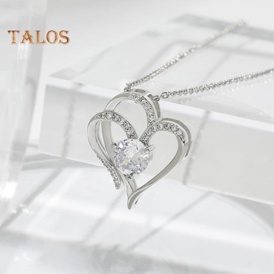 Женское ожерелье со стразами, кулон в форме сердца, украшение на шею, регулируемое ювелирное изделие для выпускного вечера, вечеринки, свиданий, ожерелье на ключицу