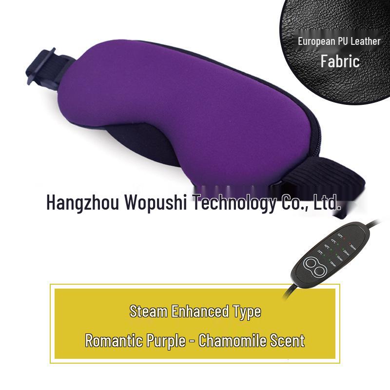 Changzhi USB-нагреваемая кожаная маска для глаз с горячими/холодными компрессами - Мультяшный дизайн, Блокировка света и Защита макияжа от прилипания
