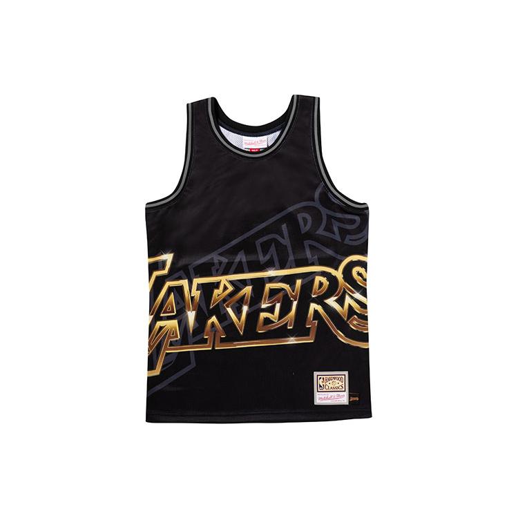 Баскетбольная майка Mitchell & Ness x Big Face Унисекс Черная TMTK1258-LALYYPPPBLCK